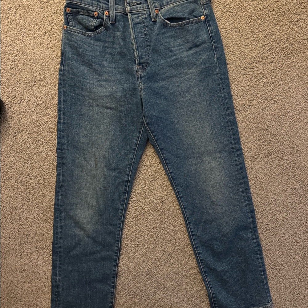 Levi's Wedgie Straight Leg Blue Jeans